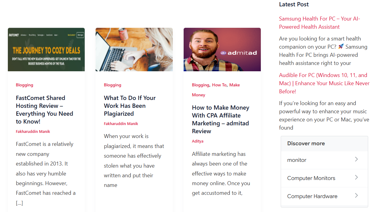 BloggingShout screenshot and logo